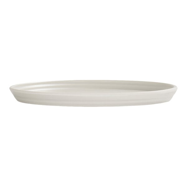 Cal-Mil Cove 6" Ivory Round Melamine Plate - 6/Case