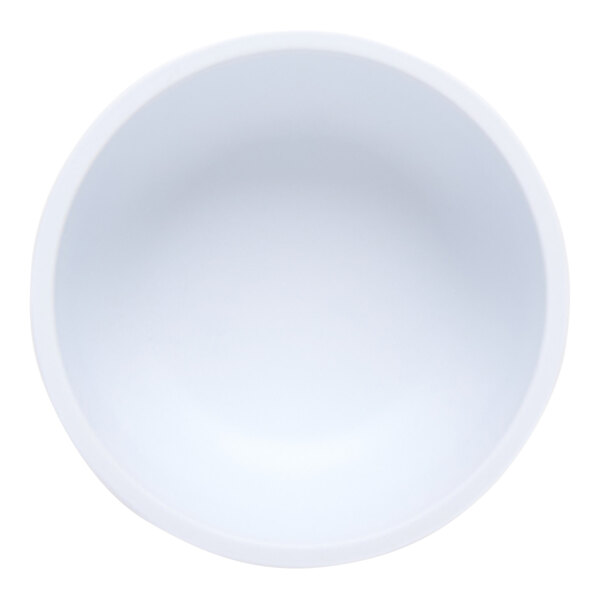 G.E.T. Riva Maris 8 oz. Matte White Rimless Textured Melamine Bowl - 12/Case