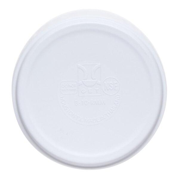 G.E.T. Riva Maris 8 oz. Matte White Rimless Textured Melamine Bowl - 12/Case