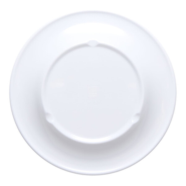G.E.T. Diamond Esencia 10 1/2" Round White / Blue Melamine Plate - 12/Case