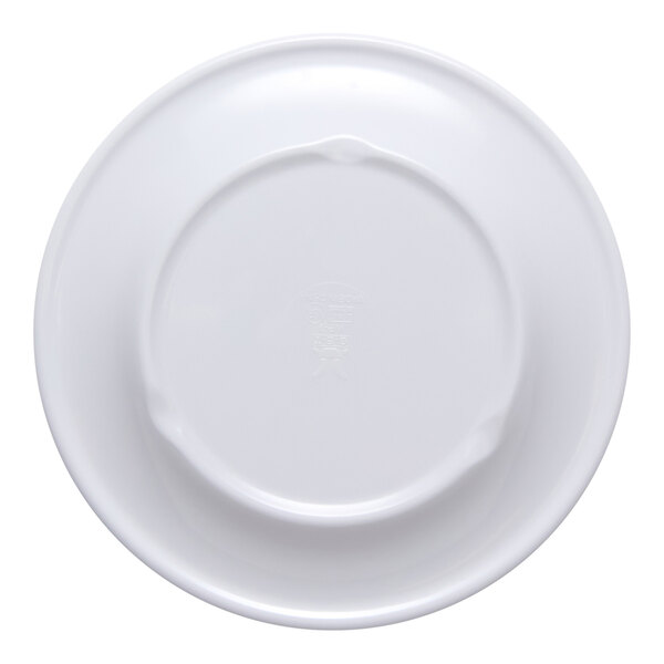 G.E.T. Diamond Esencia 9" Round White / Blue Melamine Plate - 24/Case
