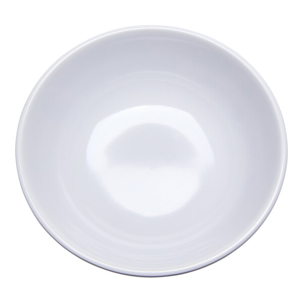 G.E.T. Diamond Esencia 24 oz. White / Blue Rimless Melamine Bowl - 24/Case
