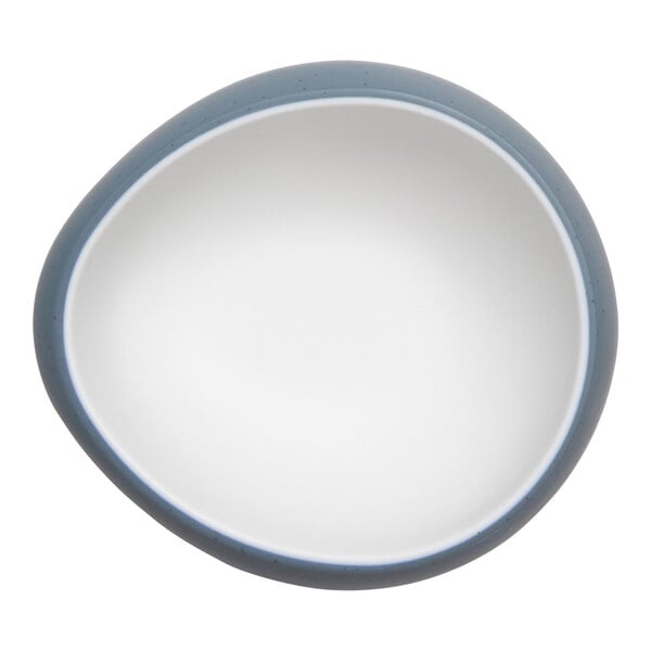 cheforward™ by G.E.T. Hatch 5 oz. Oval Touch of Honey / BlueJay Melamine Ramekin - 48/Case