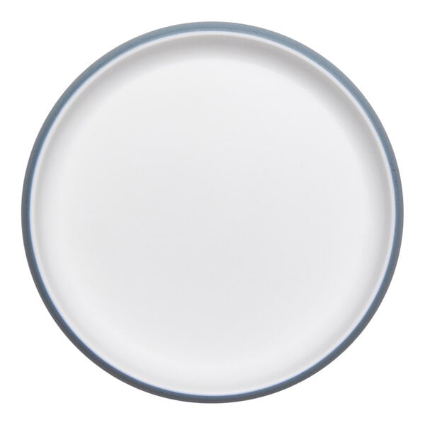 cheforward™ by G.E.T. Hatch 6 1/2" Round Touch of Honey / BlueJay Melamine Plate - 24/Case