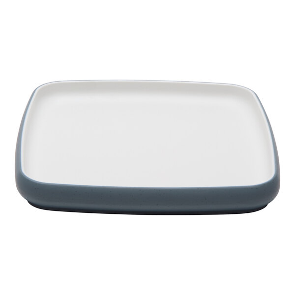 cheforward™ by G.E.T. Hatch 8 1/2" Square Touch of Honey / BlueJay Melamine Plate - 12/Case