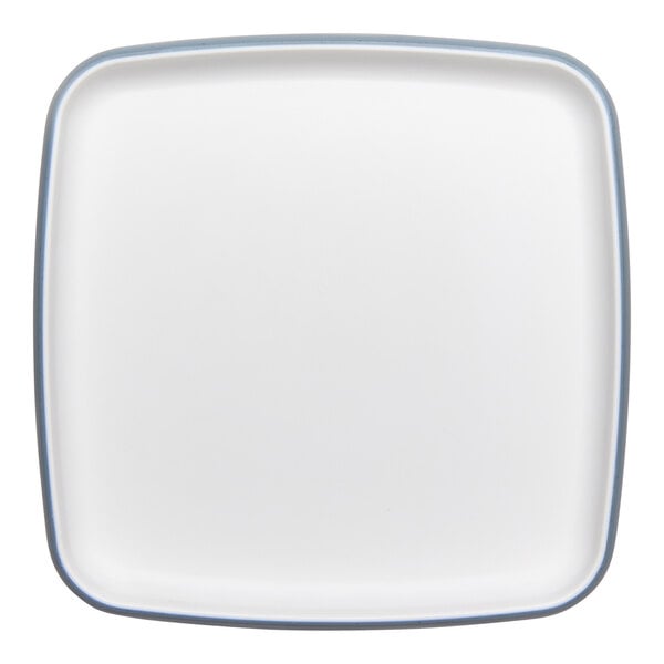 cheforward™ by G.E.T. Hatch 10 1/2" Square Touch of Honey / BlueJay Melamine Plate - 12/Case