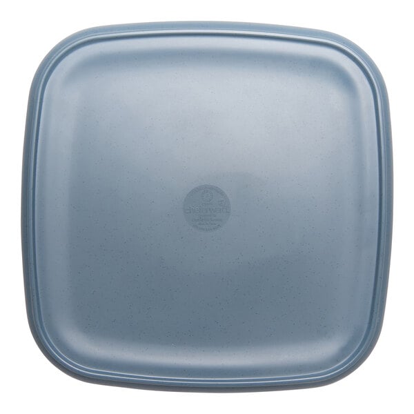 cheforward™ by G.E.T. Hatch 10 1/2" Square Touch of Honey / BlueJay Melamine Plate - 12/Case