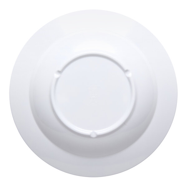 G.E.T. Diamond Esencia 24 oz. White / Blue Wide Rim Melamine Bowl - 12/Case