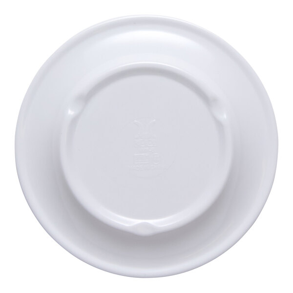 G.E.T. Diamond Esencia 6 1/2" Round White / Blue Melamine Plate - 48/Case