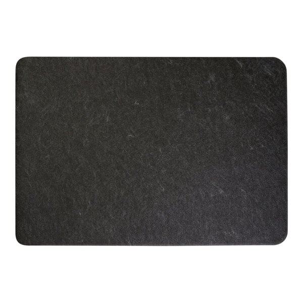 New Pig Grippy GRP7007-BK 2' x 2 15/16' Black Antimicrobial Sink / Dryer Mat with Adhesive Backing - 4/Case