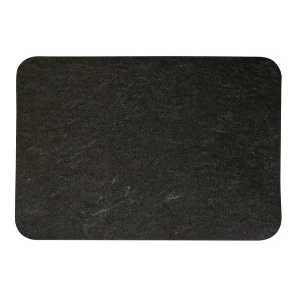 New Pig Grippy GRP7006-BK 1 7/16' x 2' Black Antimicrobial Sink / Dryer Mat with Adhesive Backing - 4/Case