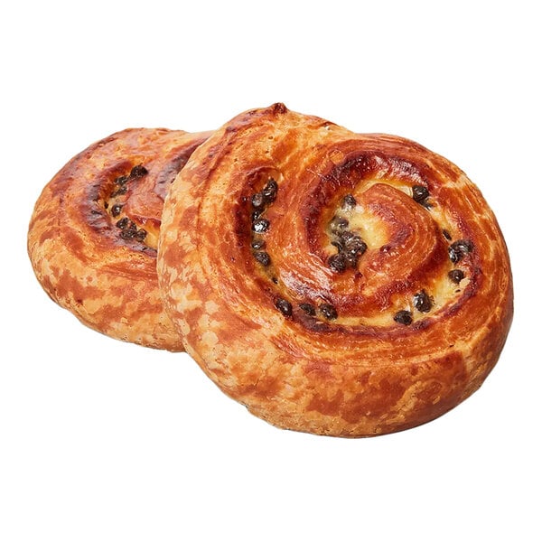 Bridor Ready-to-Bake Chocolate Brioche 3.9 oz. - 72/Case