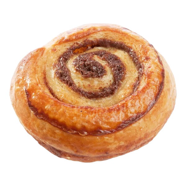 Bridor Ready-to-Bake Decadent Mini Brioche Cinnamon Roll 1.8 oz. - 80/Case