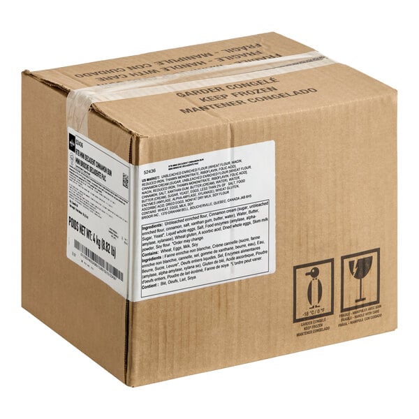 Bridor Ready-to-Bake Decadent Mini Brioche Cinnamon Roll 1.8 oz. - 80/Case