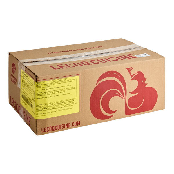 LeCoq Cuisine Ready-to-Bake Large Straight Croissant 3 oz. - 56/Case
