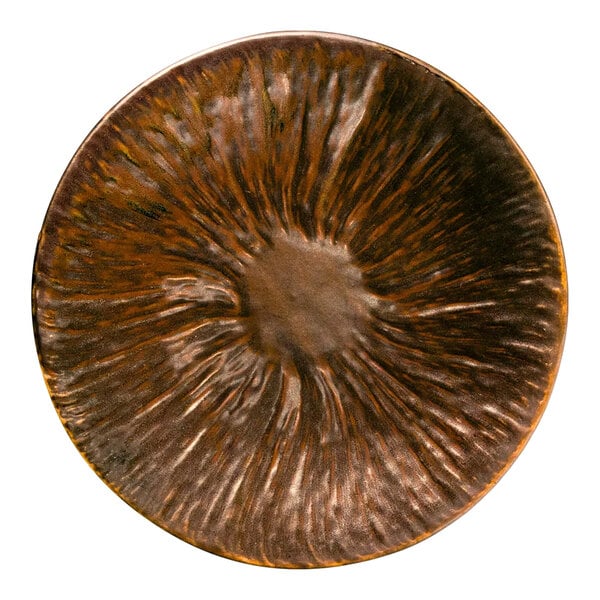Bon Chef Tavola Etna 6" Round Reactive Copper Porcelain Coupe Bread and Butter Plate - 24/Case