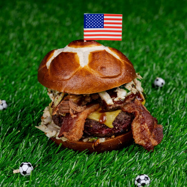 Euro Bake Soccer Pretzel Bun 2.5 oz. - 60/Case