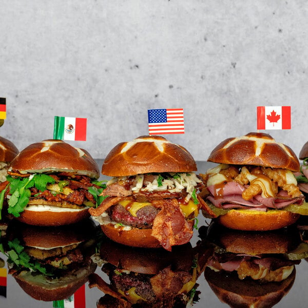 Euro Bake Soccer Pretzel Bun 2.5 oz. - 60/Case