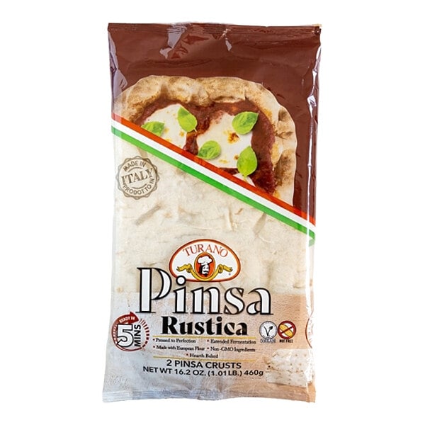 Turano Italian Pinsa Crust 12" x 8" - 16/Case