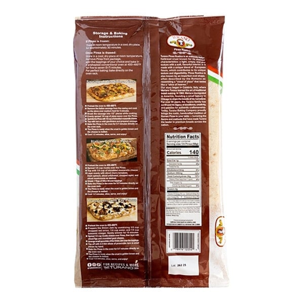 Turano Italian Pinsa Crust 12" x 8" - 16/Case
