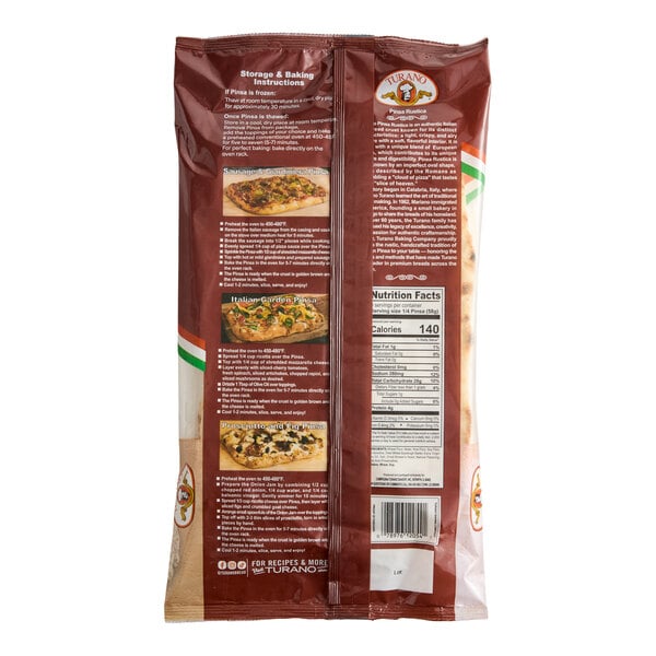 Turano Italian Pinsa Crust 12" x 8" - 16/Case