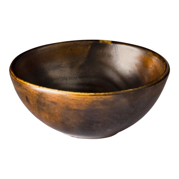 Bon Chef Tavola Etna 2.5 oz. Reactive Copper Porcelain Ramekin - 48/Case