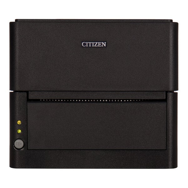 A black rectangular electronic device with the brand name 'CITIZEN' on the front, featuring indicator lights and a button on the left side.