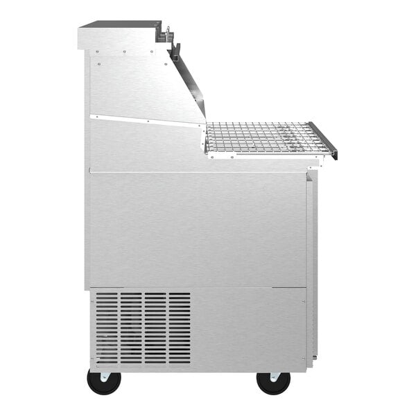 Hoshizaki PR67B-Z 67" Refrigerated Pizza Prep Table with Built-In Catch Trays and Two Doors