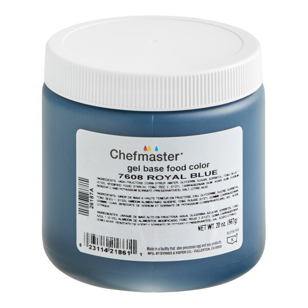 Chefmaster Royalty Blue Gel Food Coloring 20 oz.