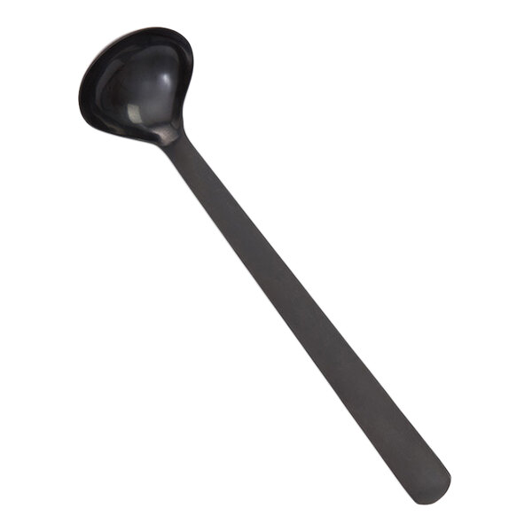 American Metalcraft 1.5 oz. Smooth Black Vintage Stainless Steel Ladle BLML - 6/Case