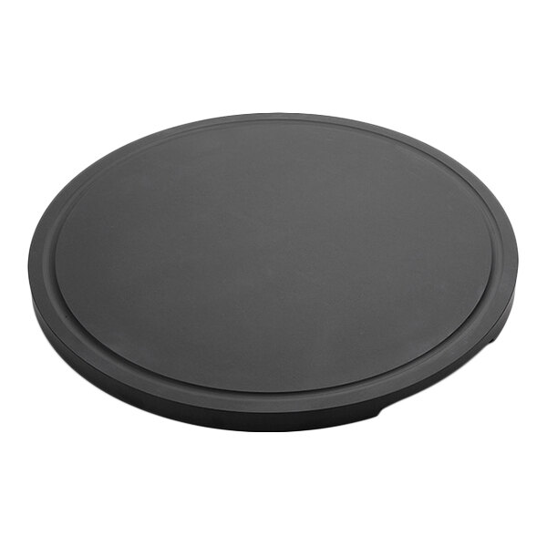 American Metalcraft Lyselle 20" x 3/4" Round Black Pressed Wood Cutting Board PCBB20