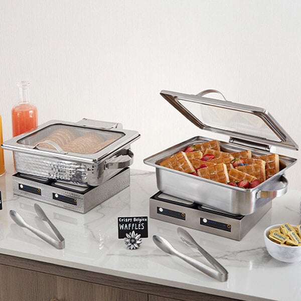 American Metalcraft Synergy 4.75 Qt. Stainless Steel Rectangular Food Pan for Synergy Chafers