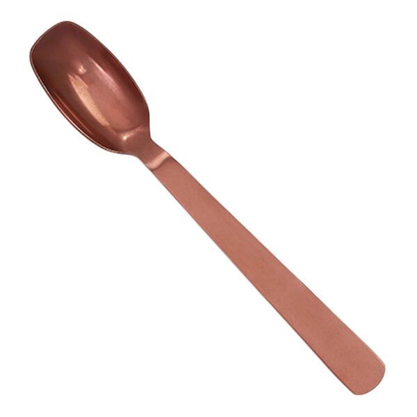 American Metalcraft 9 3/8" Smooth Bronze Vintage Stainless Steel Solid Salad / Serving Spoon BVSA10 - 6/Case