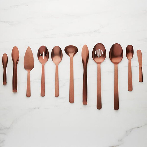 American Metalcraft 1.5 oz. Smooth Bronze Vintage Stainless Steel Ladle BVML - 6/Case