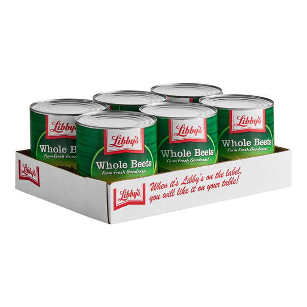 Libby's Whole Red Beets #10 Can - 6/Case