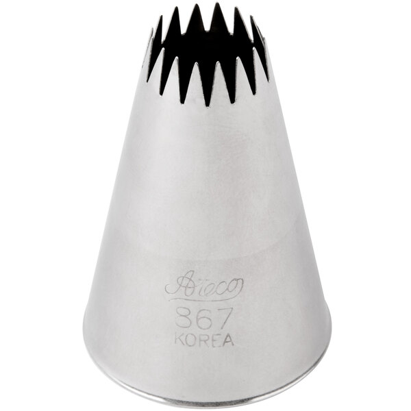 Ateco 867 Stainless Steel French Star Piping Tip - 10/Case