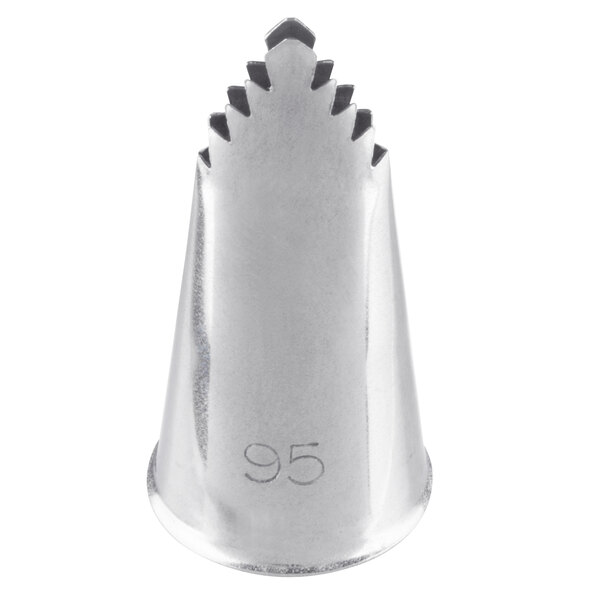 Ateco 95 Stainless Steel Leaf Piping Tip - 10/Case