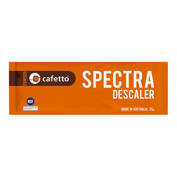 Cafetto Spectra E11797 6-Count 25 Gram Color-Indicating Coffee and Espresso Machine Descaling Powder