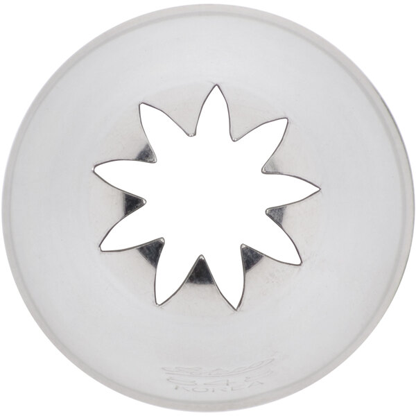 Ateco 848 Stainless Steel Closed Star Piping Tip - 10/Case