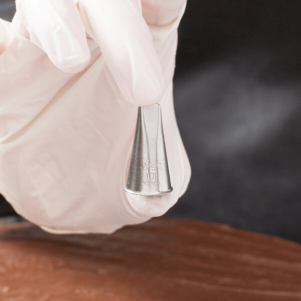 Ateco 101 Stainless Steel Rose Piping Tip - 10/Case