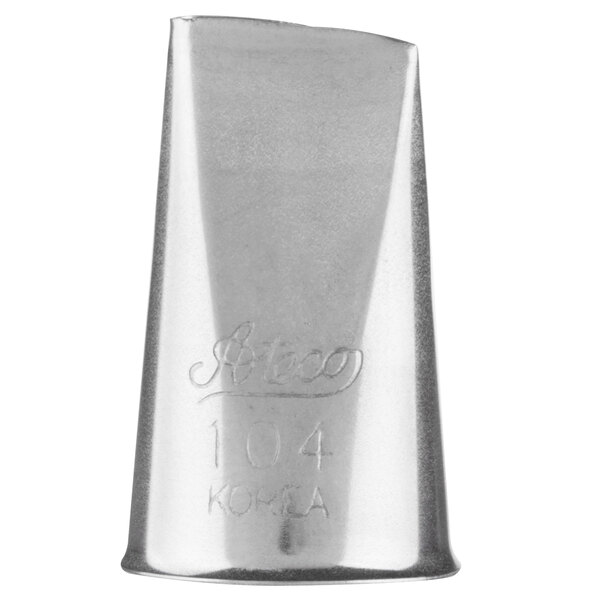 Ateco 104 Stainless Steel Rose Piping Tip - 10/Case