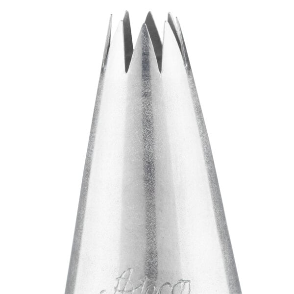 Ateco 19 Stainless Steel Open Star Piping Tip - 10/Case