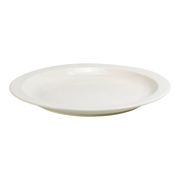Front of the House Catalyst Healthcare 9" European White Deep Round Plate - 6/Case