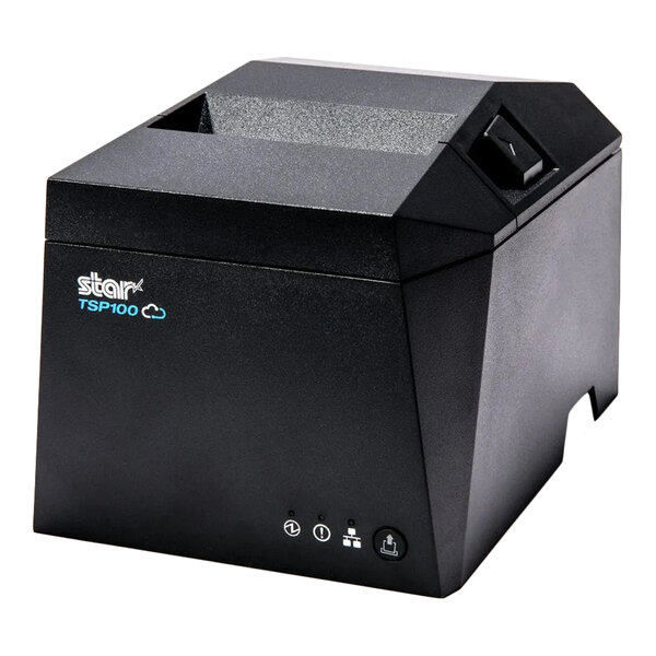 Star Micronics TSP143IVUE SK Gray Sticky Linerless Label Printer with USB and LAN 39473310