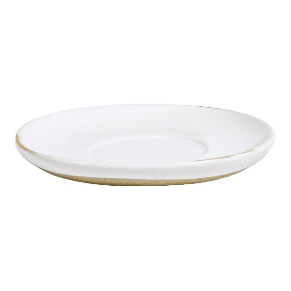 Front of the House Artefact 4 1/2" White Porcelain Saucer - 12/Case