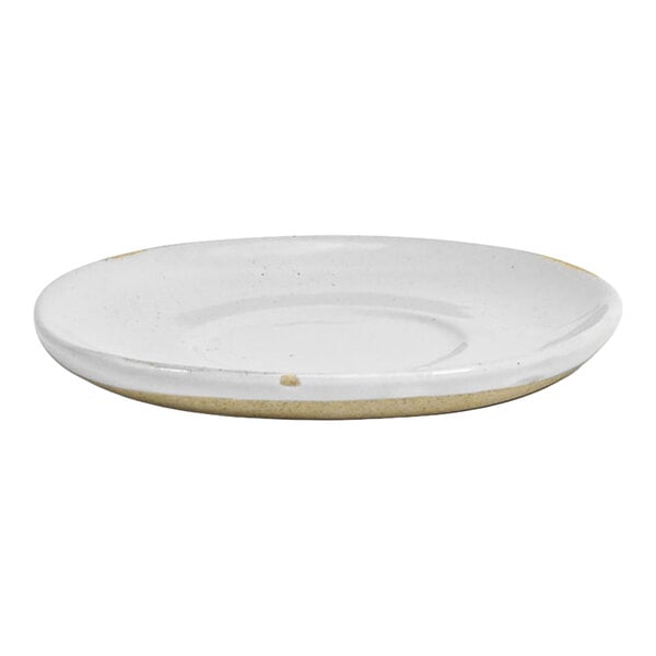 Front of the House Artefact 6" Ash Porcelain Saucer - 12/Case