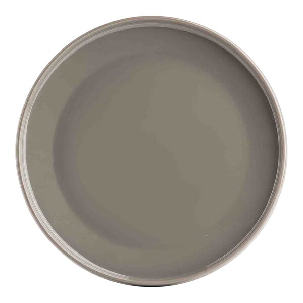 TableCraft Flynn Collection 9" Mocha Melamine Serving Plate - 12/Case