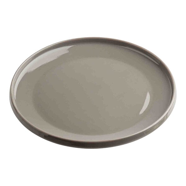 TableCraft Flynn Collection 9" Mocha Melamine Serving Plate - 12/Case
