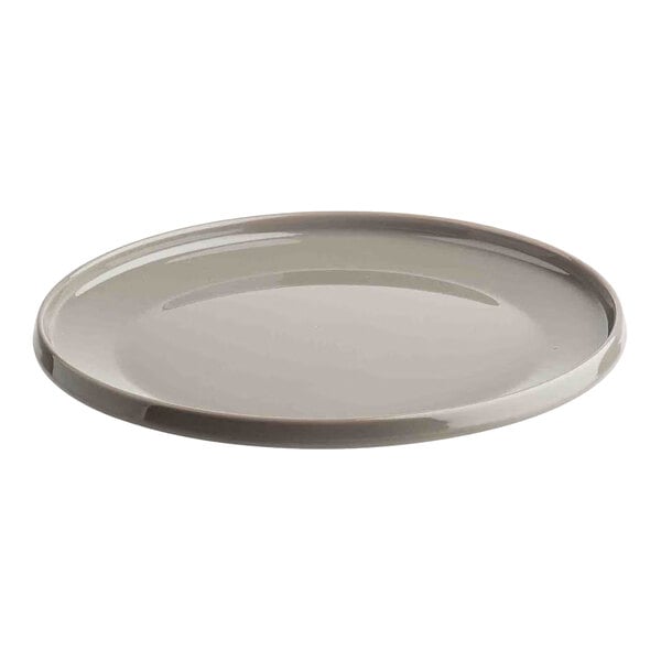 TableCraft Flynn Collection 9" Mocha Melamine Serving Plate - 12/Case