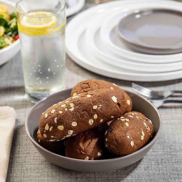 TableCraft Flynn Collection 24 oz. Mocha Melamine Serving Bowl - 12/Case